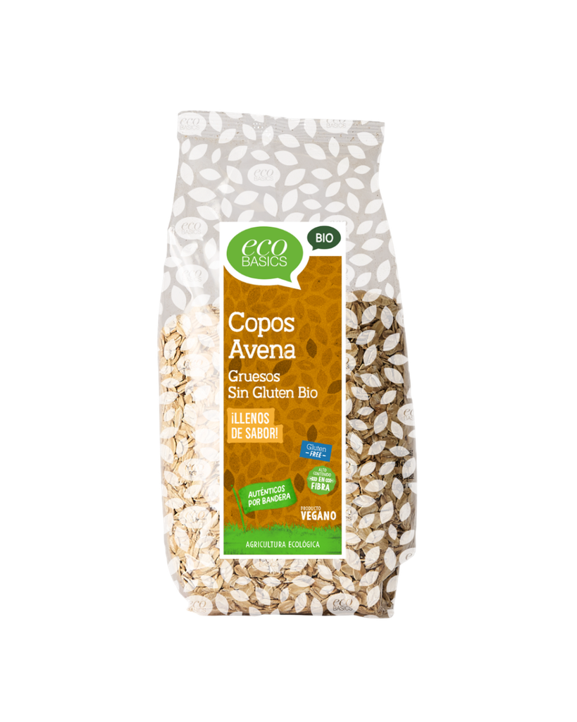 Copos de avena gruesos sin gluten bio 1kg
