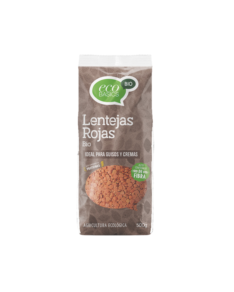 Lentejas rojas bio 500g